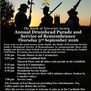 Annual Drumhead Parade and Service of Remembrance Thursday 3rd September 2026